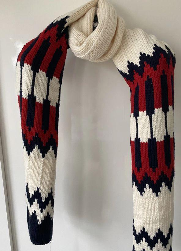 Chloe Tricolour Wool Scarf
