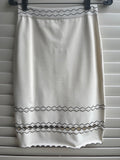 Alexander McQueen White Cut Out Midi Skirt