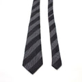 Simon Carter monochrome striped silk-jacquard tie