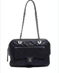 Chanel Black Caviar Leather Camera Bag