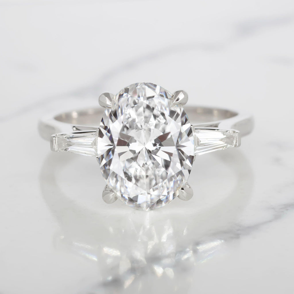 Verde 2.7ct Oval Cut Lab-grown IGI Diamond Ring