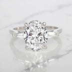 Verde 2.7ct Oval Cut Lab-grown IGI Diamond Ring