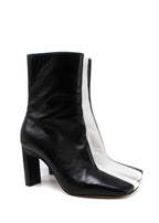 Wandler Two Tone Black and White Ankle Boots