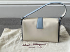 Baby Blue Leather Mini Bag