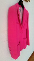 Fuchsia Single Breasted Tailored Jacket