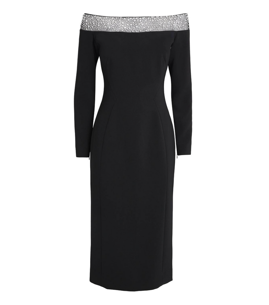 Jenny Packham Embellished Calypso Midi Dress