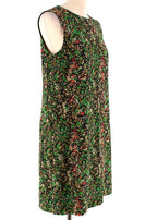 M Missoni Green Printed Sleeveless Shift Dress