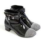 Missouri kids dangle patent leather boots
