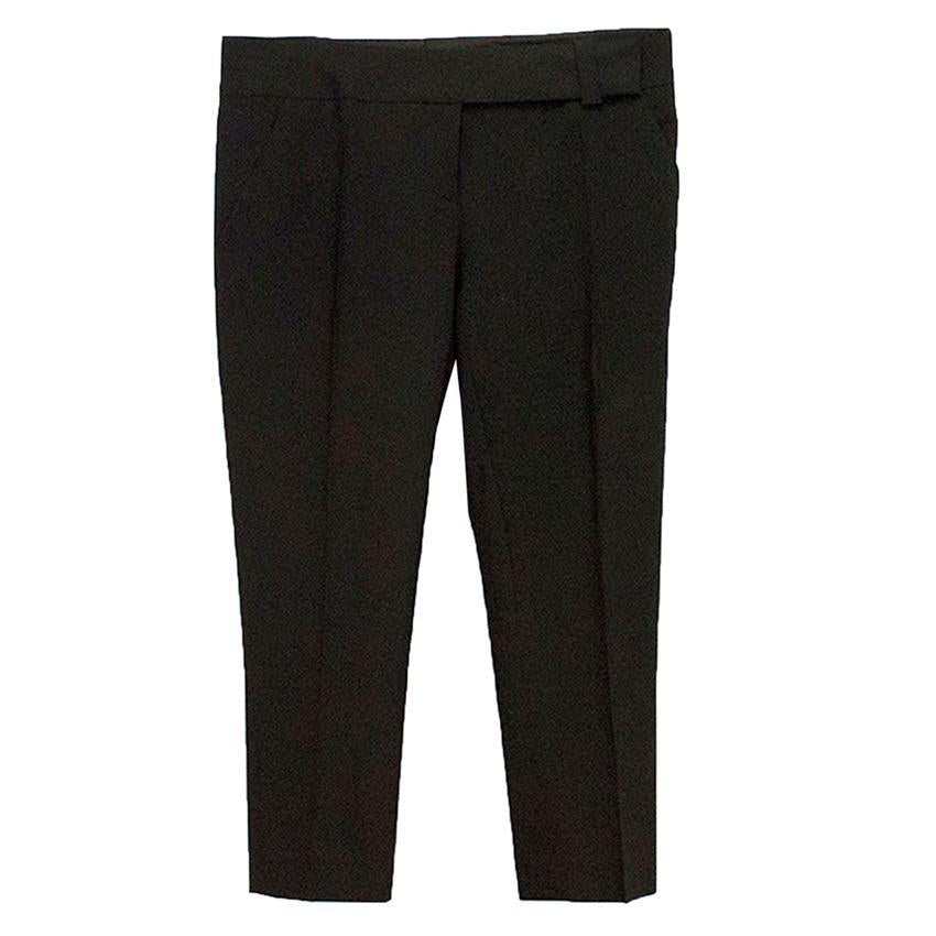 John Richmond black pleated trousers