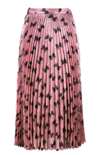 Gucci Iridescent bow lurex pleated skirt