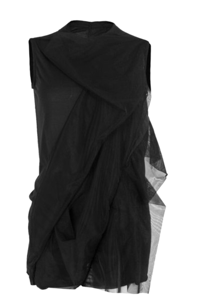 Rick Owens Black Lilies Tank Top