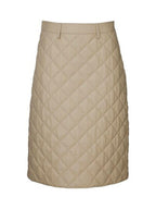 Luna Quilted Leather Midi Skirt