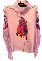 Pucci Rose Print Silk Shirt