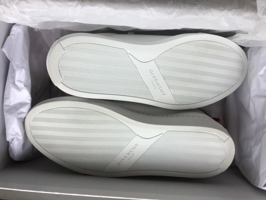 Givenchy White & Red Urban Street Sneakers