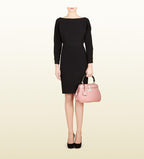 Gucci Pale Pink Lady Lock Bamboo Top Handle Bag