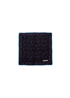 Navy Paisley Pocket Square