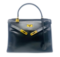 Hermes Black Box Leather Kelly 32