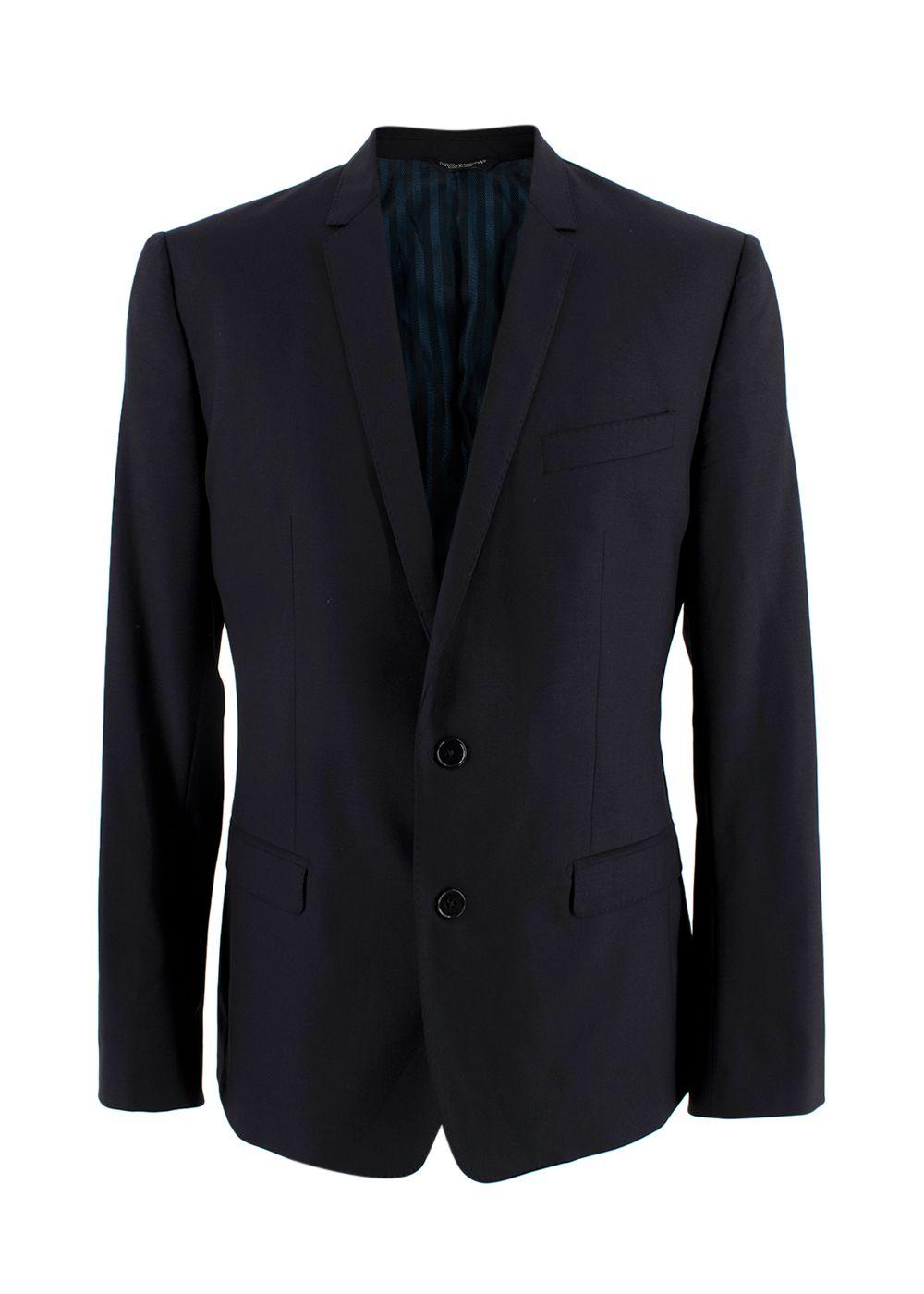 Dolce & Gabbana Navy Single Breasted Blazer