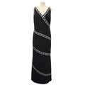 Bob Mackie Black Beaded Long Dress