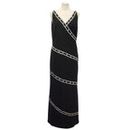 Bob Mackie Black Beaded Long Dress