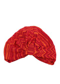 Missoni Red and Orange Glitter Knit Turban