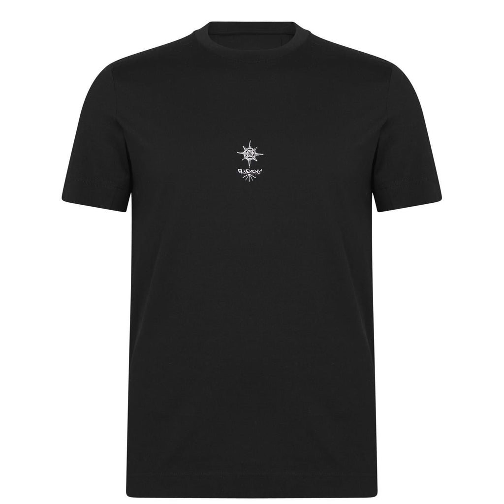 Givenchy Black Printed Cotton T-Shirt
