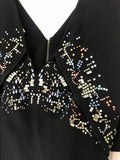Antonio Berardi Black Embellished Mini Dress