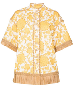 Zimmermann Yellow Postcard Fringed Shirt