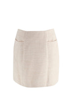 Claudie Pierlot Cream Tweed Mini Skirt