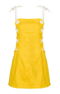 Staud 'Raft' Linen Blend Mini Dress
