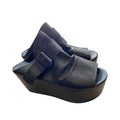 Marsell Black Leather Chunky Platform Slides