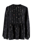 Isabel Marant Gemma Polka Dot Black Silk Blouse