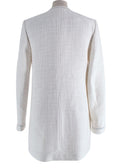 Claudie Pierlot Off White Tweed Longline Jacket
