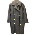 Jaegar Black Wool Double Breasted Coat
