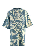 Off-White Tie-Dye Cotton Mockneck Tee