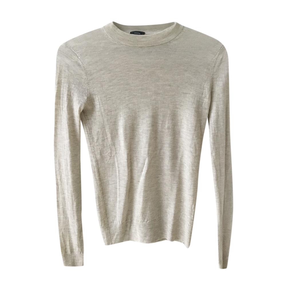 Joseph Cashmere Beige Long Sleeve Top