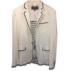 Tommy Hilfiger breton stripe arctic white blazer size 59 Binet