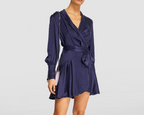 Zimmermann Silk Wrap Mini Dress