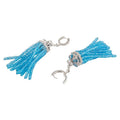 Bespoke White Gold Diamond and Topaz Earrings
