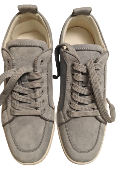 Louboutin Rantulow Orlato Sneakers in Suede Ice Blue