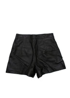 Zeynep Arcay Black Leather Shorts