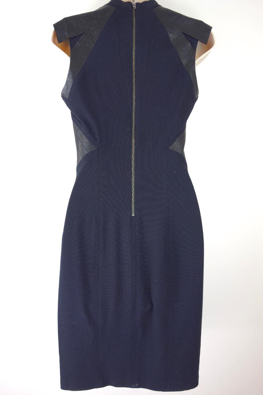 Helmut Lang contrast-panel dress