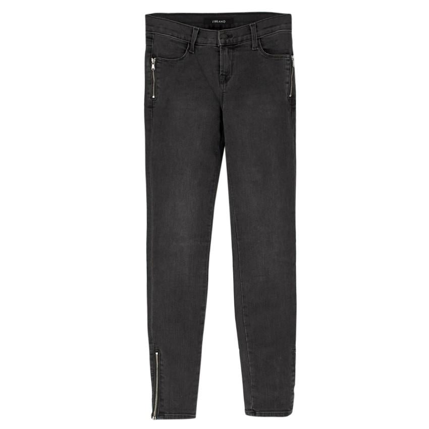 J Brand Grey High Rise Skinny Jeans