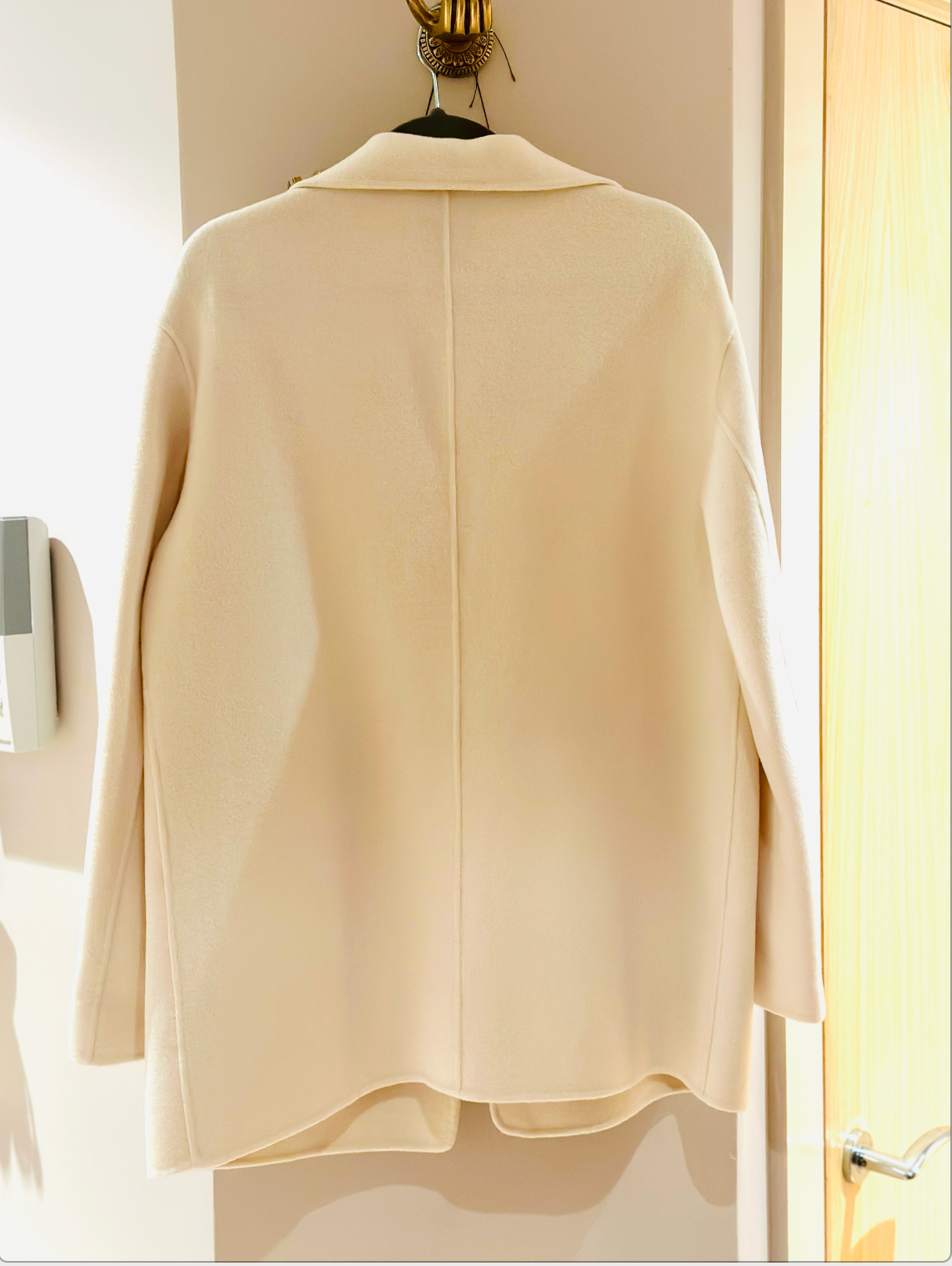 Vanilla Wool Melton Blazer