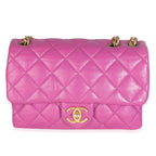 Chanel Shiny Aged Quilted Calfskin Small Pillow Crush Flap Bag