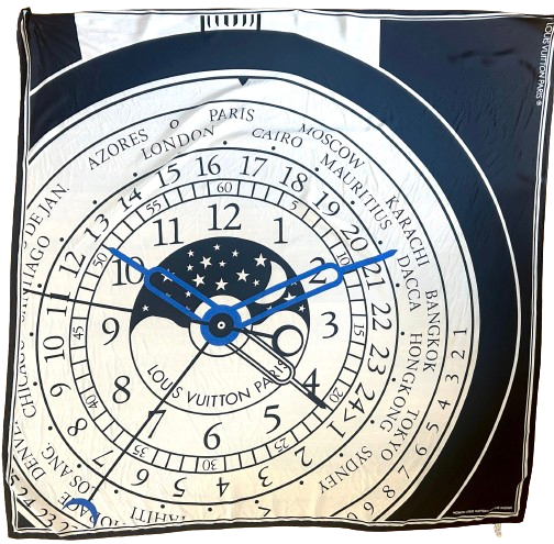 Louis Vuitton Limited Edition 'Le Temps Du Voyage' Silk Scarf