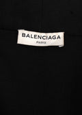 Balenciaga Black Halterneck Waistcoat Silk Top