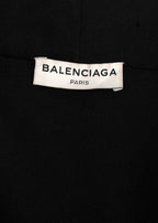 Balenciaga Black Halterneck Waistcoat Silk Top