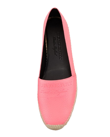 Burberry Pink Leather Espadrilles