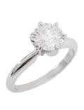 Verde 1ct IGI Certified Lab-grown Round Cut Solitaire Diamond Ring